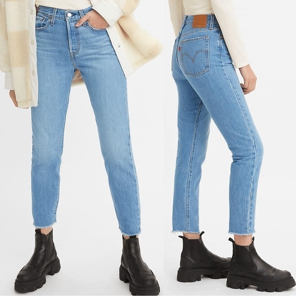 Free People Levi’s Wedgie Icon Fit Oxnard in Athen's No Way Size 24 - Picture 7 of 16